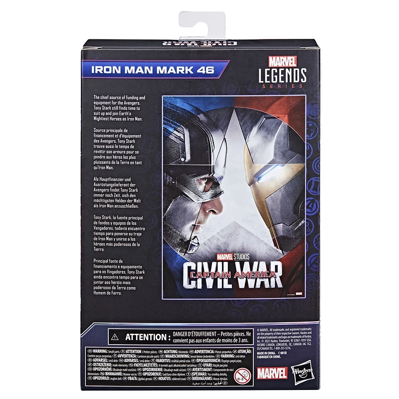 Hasbro Marvel Legends Series, figurine Iron Man Mark 46 de 15 cm de Captain America: Civil War, figurines Marvel Legends