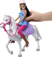 Barbie - Poupée et cheval, selle, bride et rênes