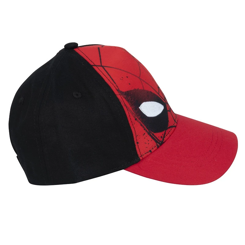 Marvel Casquette, Enfant, Visière Plate, «Yeux» De Spider-Man Rouge