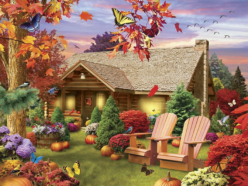 Memory Lane 300 Piece EZ-Grip Puzzle - "Autumn Warmth"