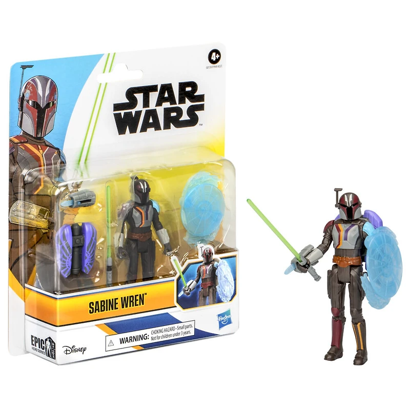Star Wars Epic Hero Series, figurine Sabine Wren de 10 cm avec équipement