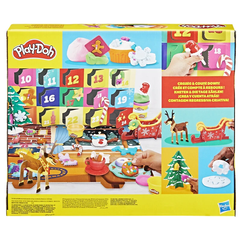 Play-Doh Holiday Advent Calendar, 24 Days of Surprise Toys