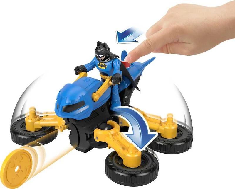 Imaginext - DC Super Friends - Figurine Batman, Batmoto transformable
