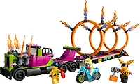 LEGO City Stunt Truck and Ring of Fire Challenge 60357 Building Toy Set (479 Pieces)
