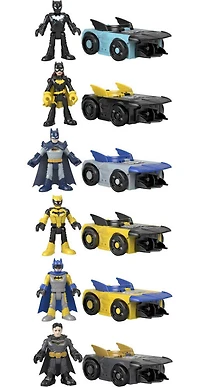 Imaginext - DC Super Friends - Slammers - Batmobile et figurine mystère