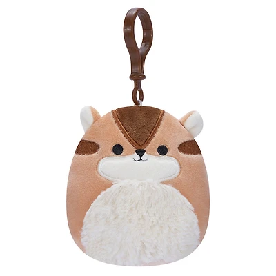 Squishmallows 3,5" à clipser - Melzie Brown Chipmunk