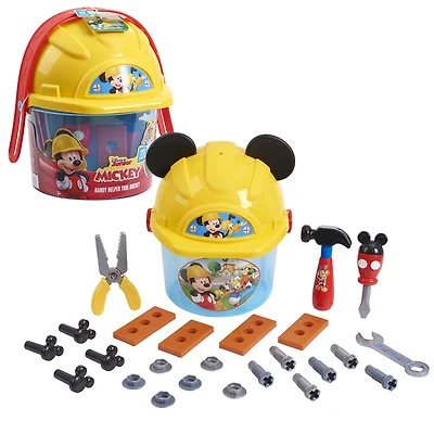Disney Junior Mickey Mouse Handy Helper Tool Bucket, 25-pieces