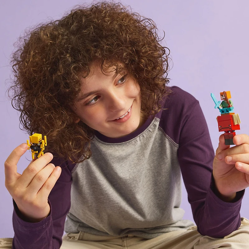LEGO Minecraft The Nether Lava Battle Toy and Playset - Building Minecraft Toy for Kids, Ages 6+ - 21266