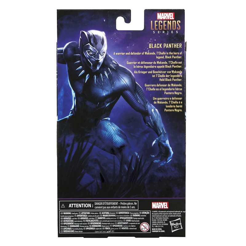 Marvel Legends Series Black Panther Legacy Collection Black Panther 6-inch Action Figure Collectible Toy, 3 Accessories