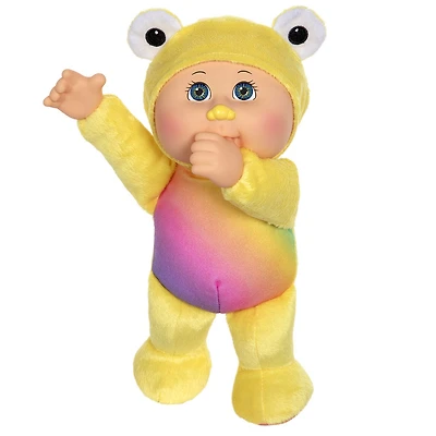 Poupée Bout d'chou Cuties de 22 cm - Grenouille arc-en-ciel Crew