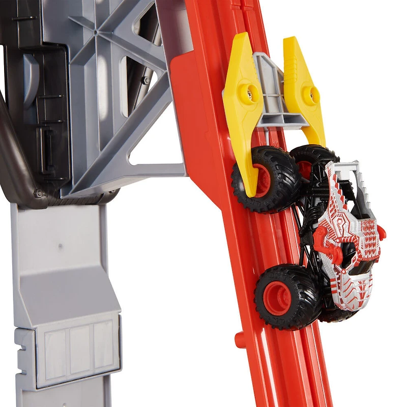 Monster Jam, Coffret ThunderROARus Drop avec monster truck exclusif, plus de 180 cm de hauteur, effets sonores et lumineux