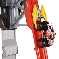 Monster Jam, Coffret ThunderROARus Drop avec monster truck exclusif, plus de 180 cm de hauteur, effets sonores et lumineux