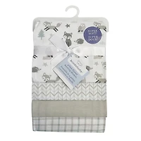 Lot de 4 couvertures de réception en flanelle Koala Baby Fox