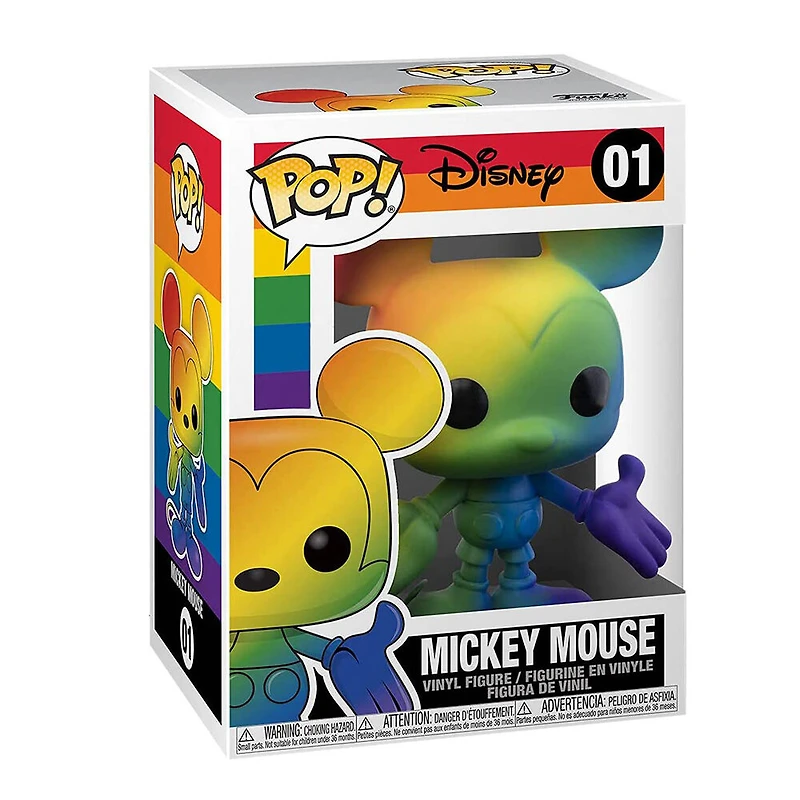 Figurine en Vinyle Mickey Mouse par Funko POP! Disney: Pride