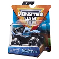 Monster Jam, Monster truck Megalodon officiel, véhicule en métal moulé, série Ride Trucks, échelle 1:64