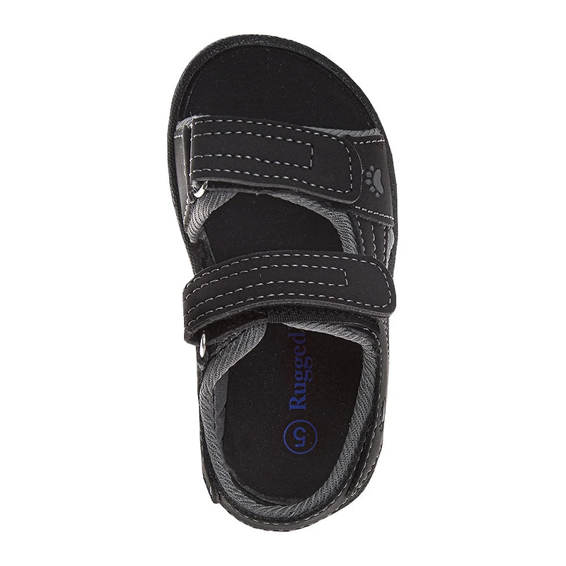 Rugged Bear Black/Grey Sport Sandal
