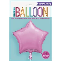 Solid Star Foil Balloon 18" Pastel Pink