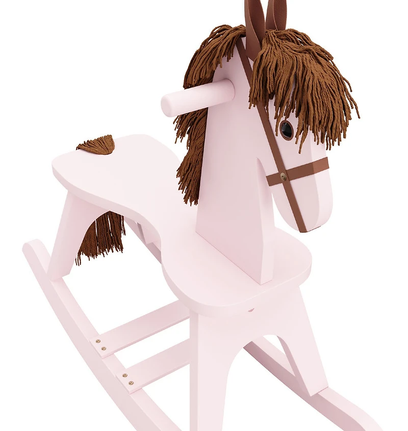 Storkcraft Wooden Rocking Horse - Primrose Pink