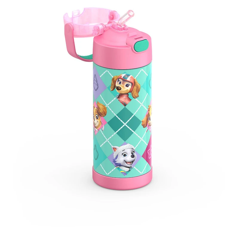 Bouteille avec paille isolée SS Vac de 14 oz - Paw Patrol