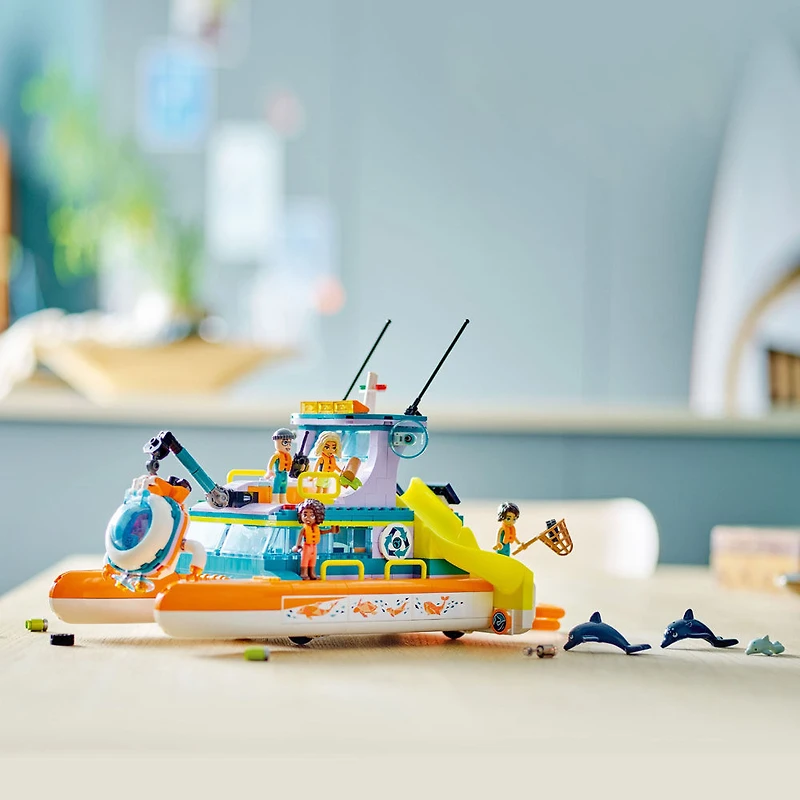 LEGO Friends Sea Rescue Boat 41734 Building Toy Set (717 Pieces)