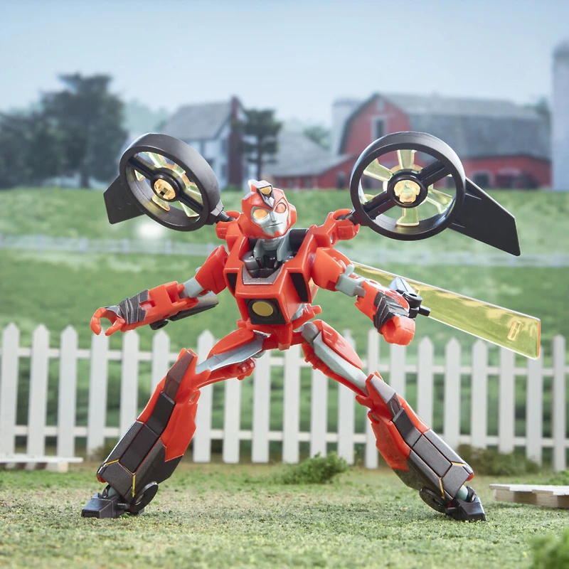 Transformers EarthSpark, figurine Terran Twitch classe Deluxe de 12,5 cm, jouet robot