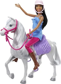 Barbie - Poupée et cheval, selle, bride et rênes