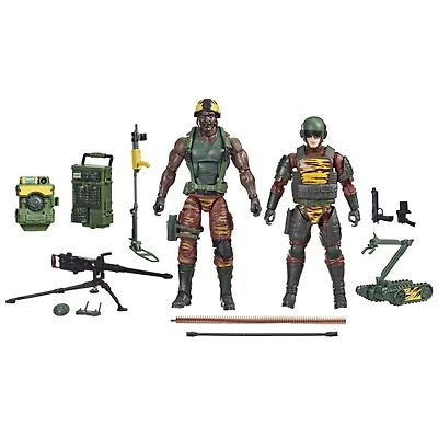 G.I. Joe Classified Series 126, Tiger Force Roadblock et Tripwire avec M.A.C.L.E.O.D., figurines articulées