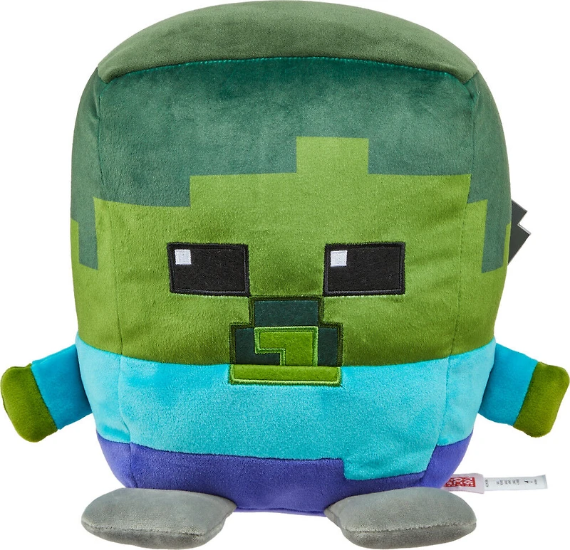 Minecraft Cuutopia Zombie Plush 10-inch Character Pillow Doll, Collectible Toy