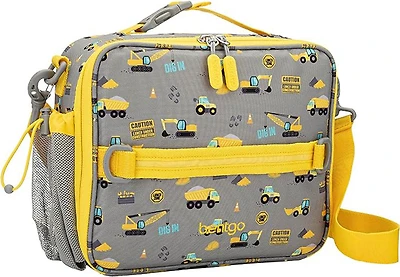 Sac à lunch en polyester pour enfants Bentgo - camions de chantier