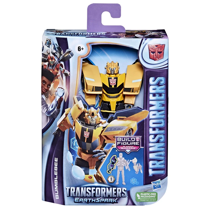 Transformers EarthSpark, figurine Bumblebee classe Deluxe de 12,5 cm