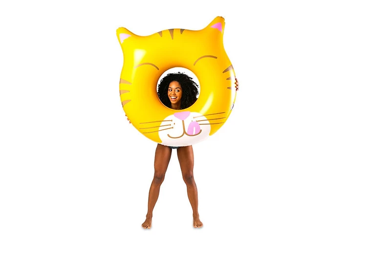 Big Mouth Cat Face Float - English Edition