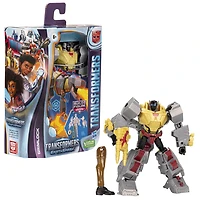 Transformers EarthSpark, figurine Grimlock classe Deluxe de 12,5 cm, jouet robot