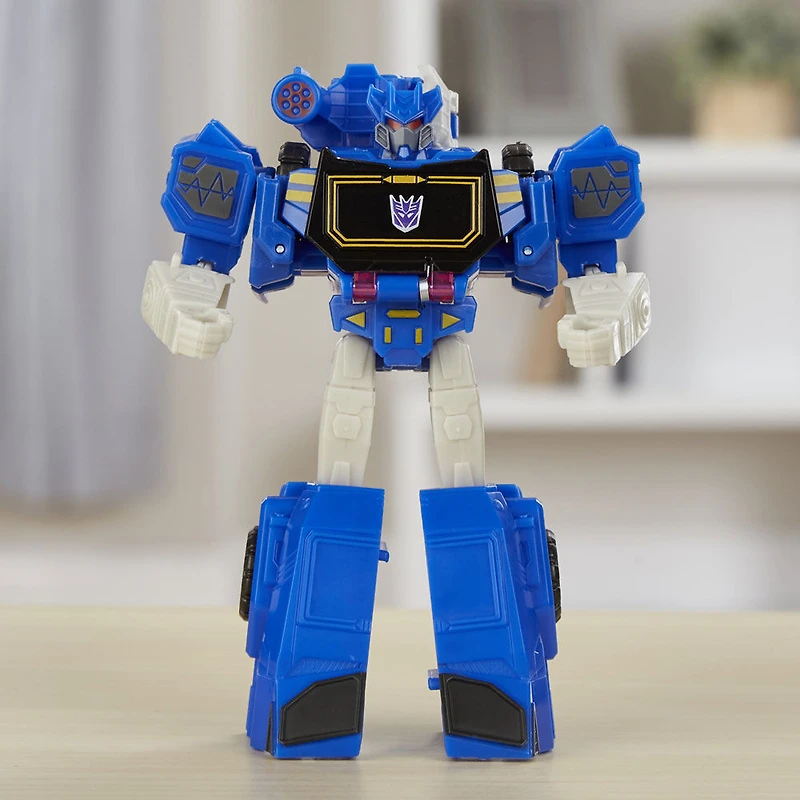 Transformers Cyberverse Action Attackers: Warrior Class Soundwave Action Figure Toy