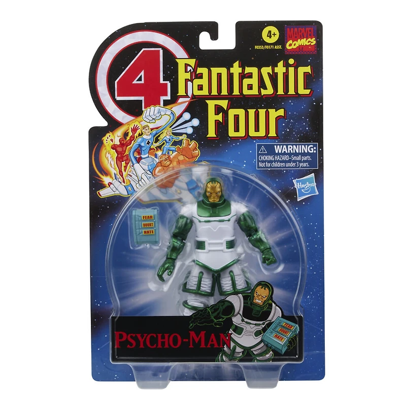 Hasbro Marvel Legends Series Retro Fantastic Four Psycho-Man 6-inch Action Figure Toy