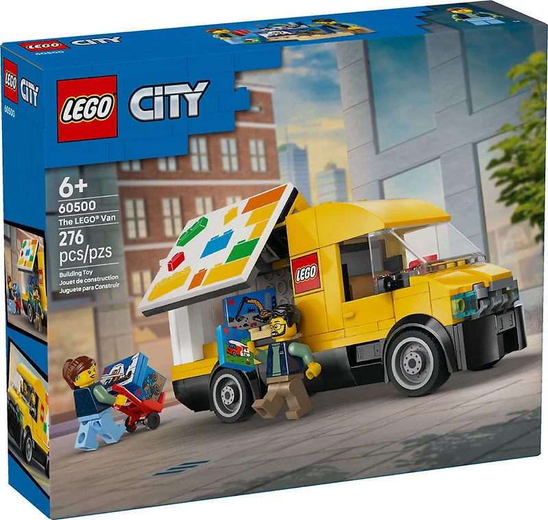 LEGO City : La fourgonnette LEGO - Ensemble de construction pour les amateurs d'ensembles de voitures - À partir de 6 ans - 2 figurines - 60500