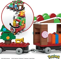 MEGA Pokémon Holiday Train building set with 373 pieces and festive surprises