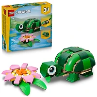 LEGO Creator 3 en 1 La Tortue avec un Nénuphar, Jouet, Se Transforme en Caméléon ou en Grenouille 31377