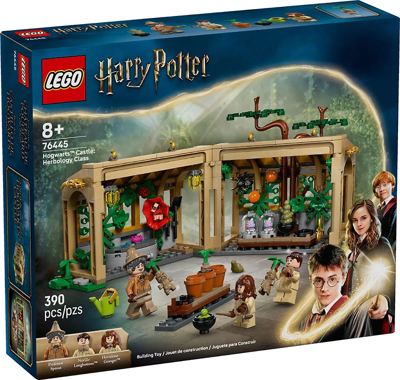 LEGO Harry Potter Le Château de Poudlard : le Cours de Botanique, Jouet de Sorcier pour Enfants, Ensemble de Jeu de Salle de Classe 76445