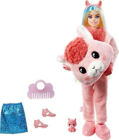Barbie-Poupée Cutie Reveal-Costume de lama et 10 surprises