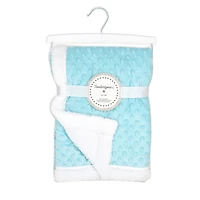 Tendertyme Blue Popcorn Sherpa Blanket