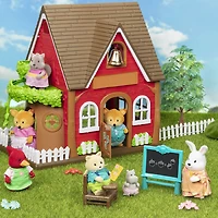 Woodland School House Playset, Woodzeez, Ensemble d'école avec accessoires