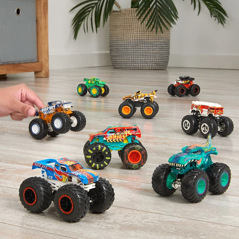 Hot Wheels - Monster Trucks Live - Coffret de 8 Camions
