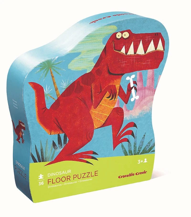 Dinosaur Shaped Puzzle 36 Pieces - English Edition