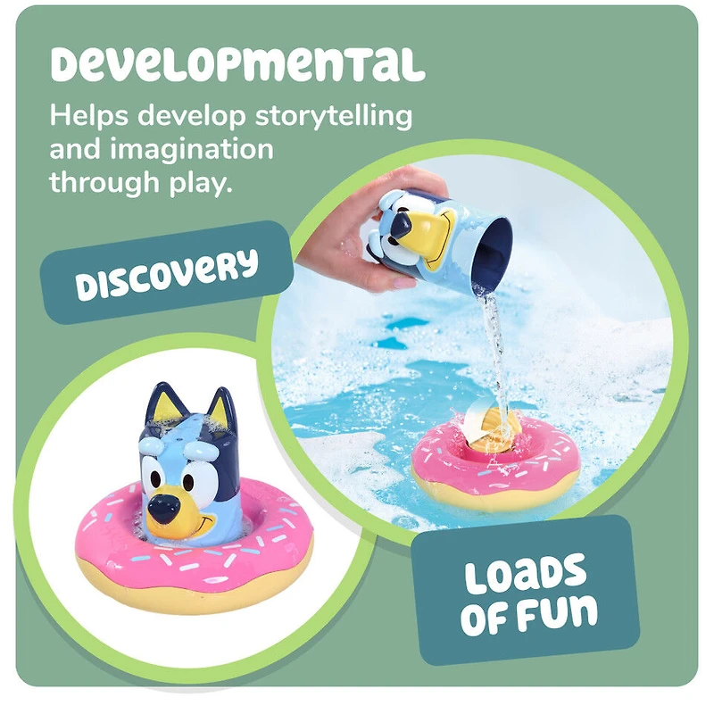 Toomies- Bluey-Splash & Float- 2 in 1 Water Toy