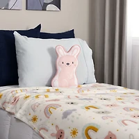 Bunny Plush Throw and Pillow Set