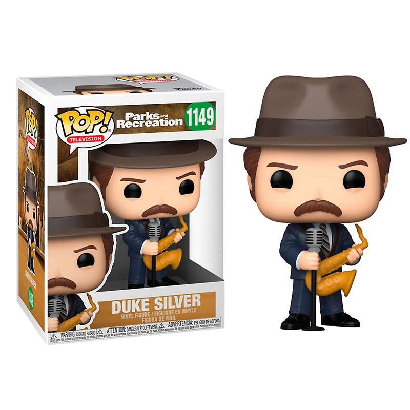 Figurine en Vinyle Duke Silver par Funko POP! Parks and Recreation
