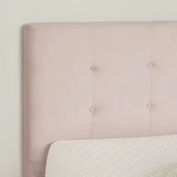 Maliza Lit complet rembourré Simple Rose pâle