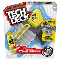Tech Deck, Pyramid Shredder, X-Connect Park Creator, Coffret rampe personnalisable à construire avec fingerboard exclusif