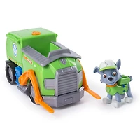 PAW Patrol - Camion de recyclage transformable de Rocky avec outils déployables et fourche hydraulique fonctionnelle