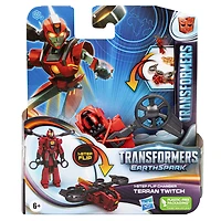 Transformers Earthspark, figurine Terran Twitch 1-Step Flip Changer de 10 cm